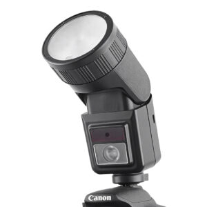 DIP Switch Round-head Camera Flash For DSLR And Mirrorless Cameras