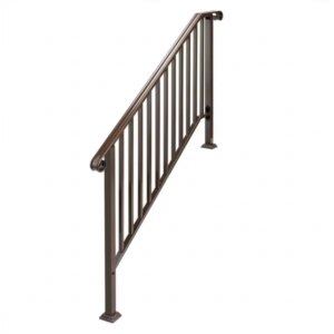 Outdoor 4 Level Iron Handrail Copper