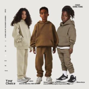 Autumn Winter Fleece-Lined Solid-Color Hoodie