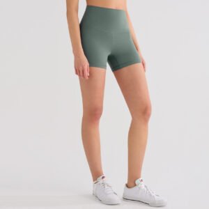 Outerwear-style High-waisted Butt-lifting Fitness Cycling Shorts