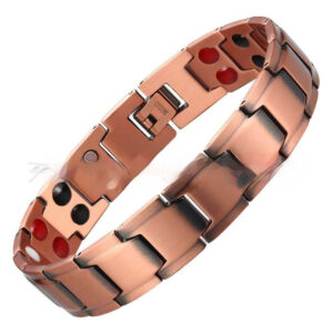 Minimalist Chic Magnetic Red Copper Niche Mens Bracelet