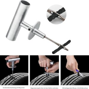 Tire Repair Kit 68pcs Heavy Duty Tire Plug Kit Universal Tire Repair Tools To Fix Punctures And Plug Flats Patch Kit For Car Motorcycle, Truck, ARB ATV Tractor RV SUV Trailer