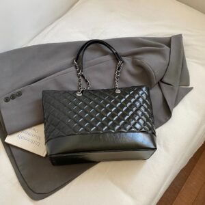 Simple Handheld Crossbody Bag With Patchwork