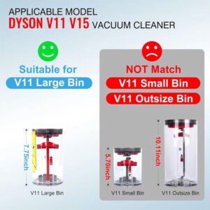 Compatible With Dyson Vacuum Cleaners, Trash Cans, Cyclone Dust Collection Buckets V11 And V15, US Version Dust Buckets