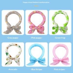 Summer Cartoon Pet Ice Bib For Cats And Dogs