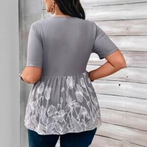 Women’s T-shirt Waist-cinching Elegant Top