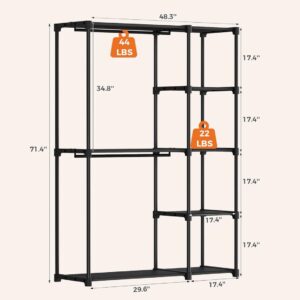 Cabinet Compartments, Movable Hangers, Standalone Wardrobes