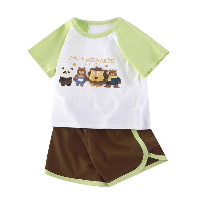 Summer Two-Piece Kids’ Short-Sleeve Set