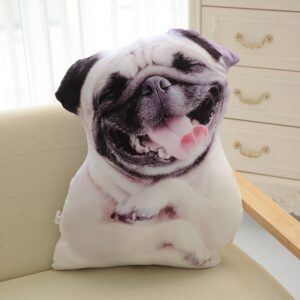 Hairy Curved Hunting Dog Doll Animal Nap Pillow
