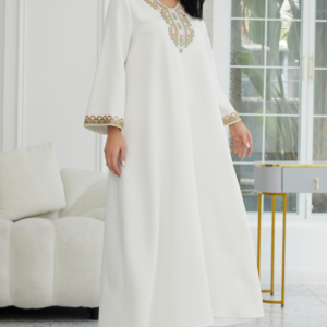 Women's Wear Fashion Stitching Lace Abaiya Robe