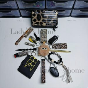 2026 New Stylish Mini Suitcase Self-Defense Keychain Set