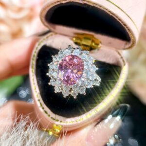 Dazzling Princess Shiny Full-Crystal Zircon Womens Open-End Ring