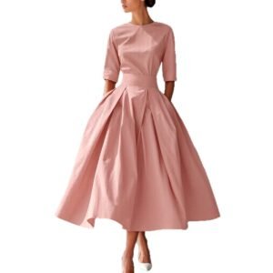 Fashionable Chic And Elegant High-Waisted Swing Dress