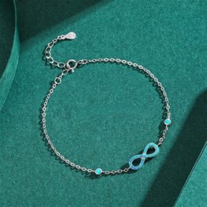 Infinite Love Symbol Turquoise Bracelet Jewelry