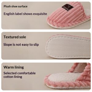 Household Non-Slip Warm Plush Floor Slippers