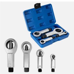 Tools 4pcs Heavy-Duty Nut Splitter Set - Multifunctional Metal Tool For Removing Broken