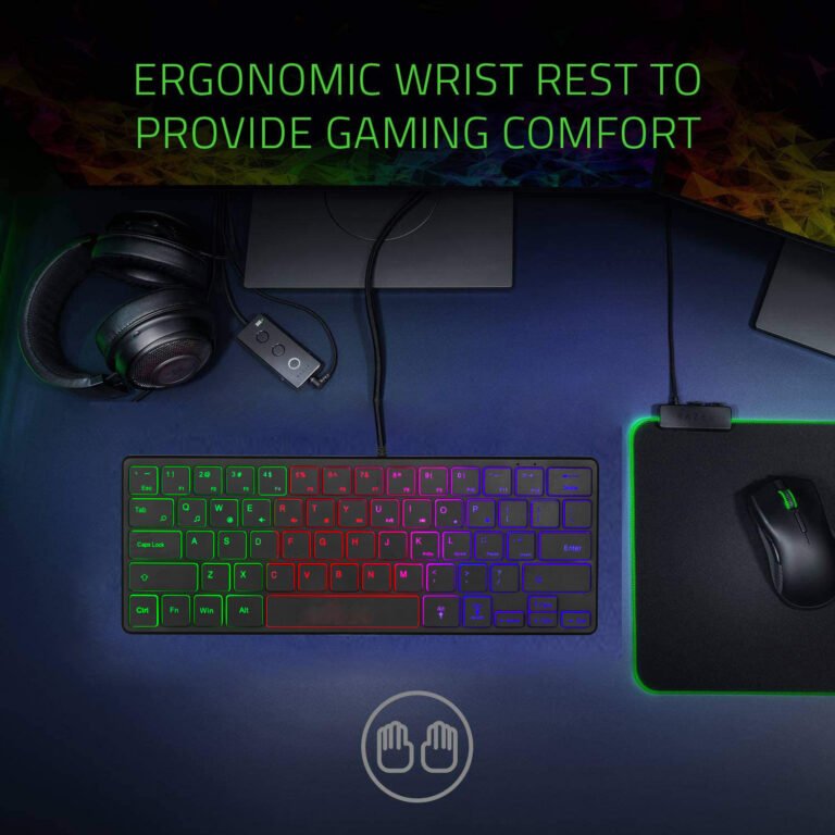 USB Wired Colorful Backlit Gaming Keypad For PCLaptop 64 Keys