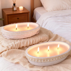 Retro Instagram-style Oval Soy Wax Scented Candle