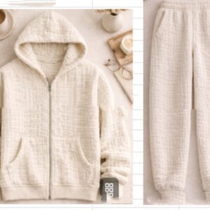 Loose-Fit Hooded Minimalist Sweater Mens Sophisticated Autumn Outfit Set