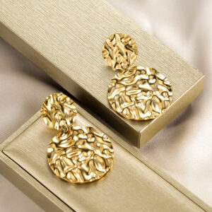 European And American Popular Exaggerated Fashion Stud Earrings, Retro Luxury Design, Simple High-Grade Jewelry For Women