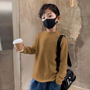 Children's Coral Fleece Base Layer Shirt New Autumnwinter Style