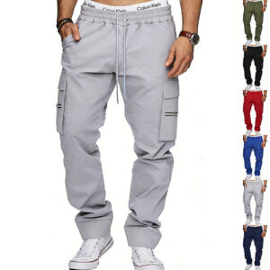 Outdoor Loose Men’s Multi-Pocket Casual Sports Pants