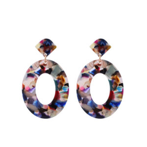 European And American-style Fashionable Acrylic One-piece Earrings