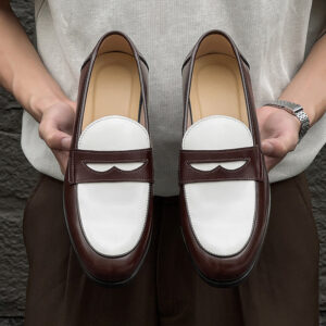 New Stylish All-match Mens Slip-on Casual Leather Shoes