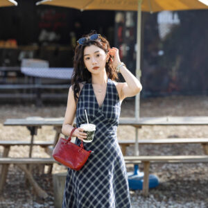 Mid-length Polka Dot Summer New Slim-fit Figure-flattering Sexy Backless Dress For Women