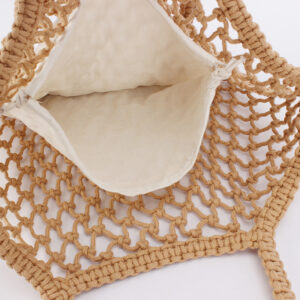 New Simple Handmade Woven Bag Made Of Cotton Rope