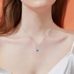S925 Silver Mothers Day Heart-shaped Hollow All-Match Parent-Child Necklace