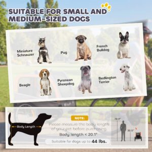 Dog Bike Trailer, Pet Cart Bicycle Carrier with 2 Entrances, Quick Release Wheels, Reflectors, Flag, Safety Leash