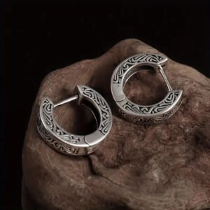 Geometric Hollow Flower Earrings Women's Vintage Fashion