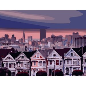 Digital Coloring Oil Painting Hand-Painted Color Painting