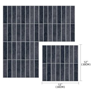 10pcs Slate Gray Self-Adhesive Tiles 12x12 Inch Industrial Style 3D Self-Adhesive Backsplash Wall Tiles Waterproof Heat Ret Wall Tiles, Suitable For Modern Kitchen, Basement, Office, Laundry Room (5