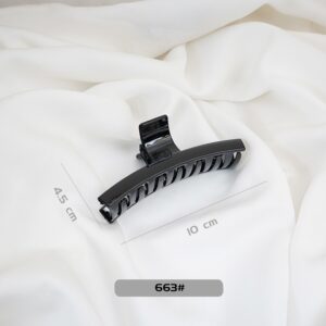 High-quality Basic Black Spray-painted Hair Clip