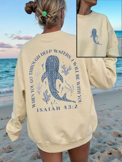 Women's Casual Simple Heart-Printed Loose-Fitting - Image 15