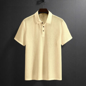 Men's Polyester Short-sleeve Polo Shirt