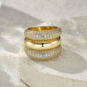 Engraved With Top-quality Moissanite, This Luxurious And Fashionable Minimalist Jewelry Set Features Silver Pieces Electroplated With Gold.