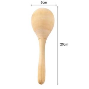 8Pcs Wood Maracas DIY Craft Toys For DIY Painting Music M