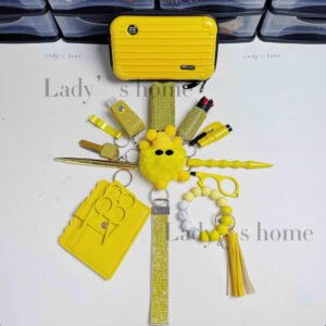 2026 New Stylish Mini Suitcase Self-Defense Keychain Set