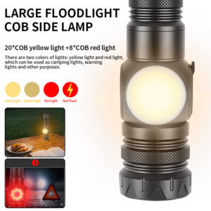 New White Laser High-Intensity Long-Range Flashlight