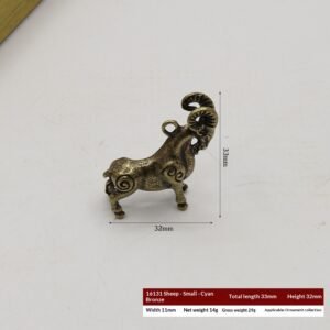 Qing Dynasty Solid Bronze Animal Figurine