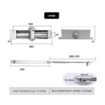 Door Closer Hydraulic Buffer Household Sliding Door Silent Automatic Closing Device Fire Door Fireproof Door Closing Wonder, Fireproof Door Door Closer [061/ Medium Size] Automatic Version