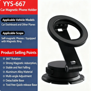 MagSafe Magnetic Phone Holder With Adjustable Silicone Strap, 4000Gs Strong Magnet Gym Shopping Cart Mount, 360 Rotation Stand For Phone & Universal Phones