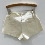 Women's Rose Embellished Rivet Belt Hot Pants