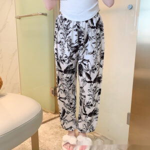 Plus-size Rayon Beach Mosquito-proof Cotton-look Pajama Pants