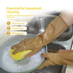 Household Kitchen Dishwashing Rubber Gloves Durable Beef-tendon Latex