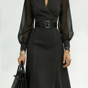 Korean Casual Spring Women's Denim Dress