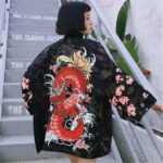 Women's Korean-style Chinese-style Tang Suit Trendy Three-quarter-length Robe